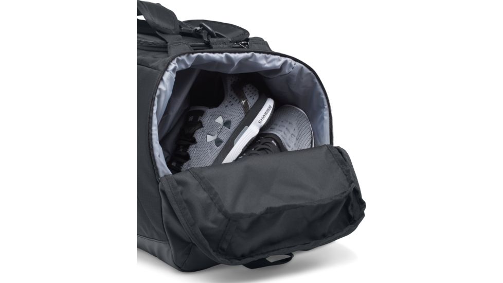 Under Armour Storm Contain Backpack Duffle 3.0 - Unisex, Black/Black/Silver, One Size, 1277431-003-OSFA