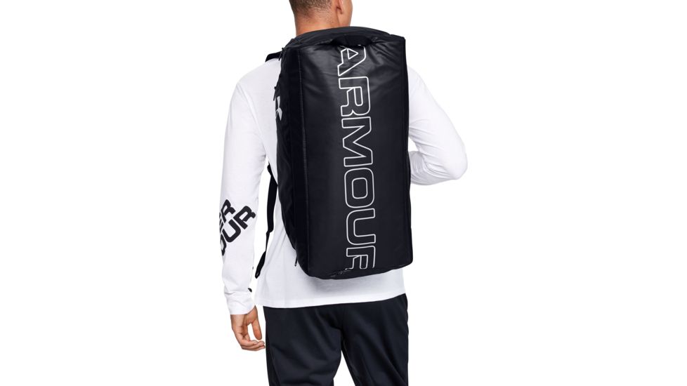 Under Armour Storm Contain Backpack Duffle 3.0 - Unisex, Black/Black/Silver, One Size, 1277431-003-OSFA