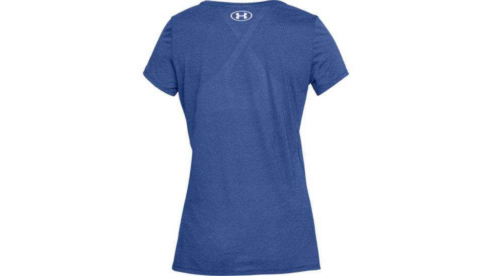 Under Armour Streaker Short Sleeve - Women's, FORMATION BLUE/Oxford Blue AFS/Deprecated/Reflecti, MD, 1271517-574-MD