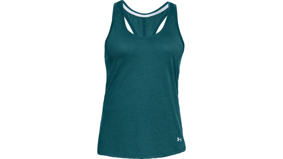 Under Armour Streaker Tank - Women's, Tourmaline Teal AFS/Deprecated/Reflective, Small, 1271522-716-SM