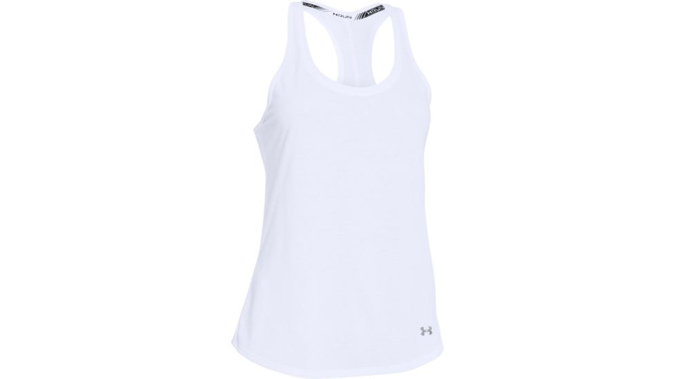 Under Armour Streaker Tank - Women's, White/Reflective, Extra Small, 1271522-100-XS