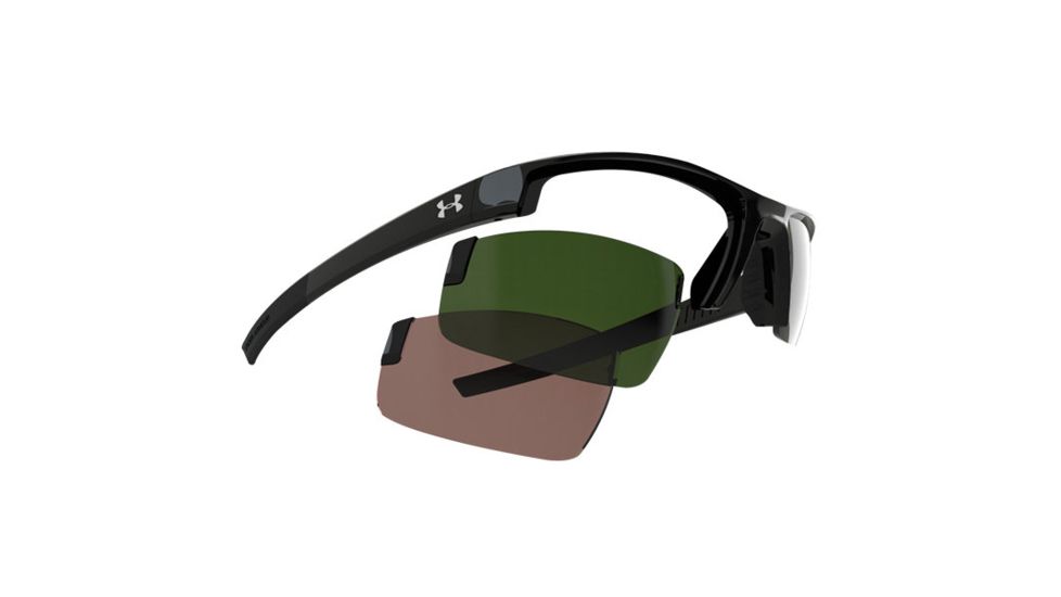 Under Armour Stride S, Shiny Black Frame, Game Day Lens, U8620039-517031