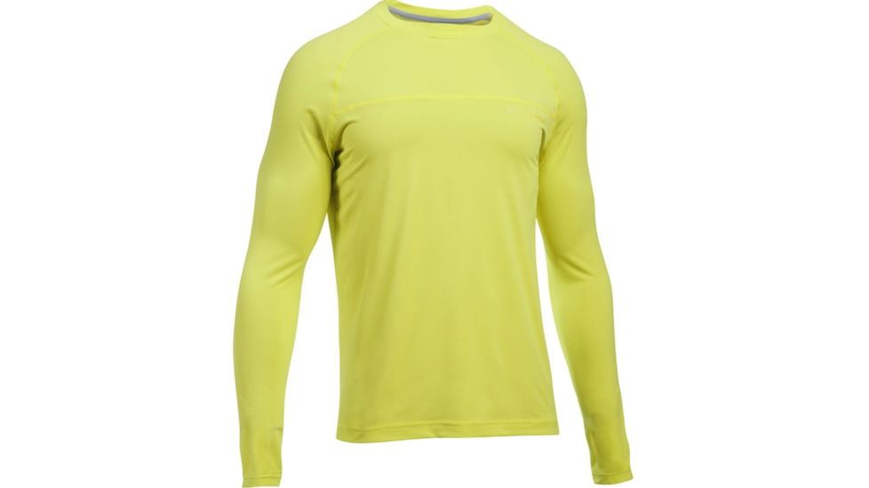 Under Armour Sunblock Long Sleeve Shirt - Men's-Smash Yellow/Smash Yellow-Small