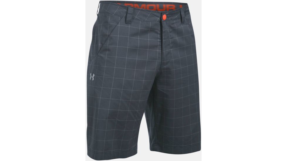 Under Armour Surf &amp; Turf Short - Men's-Stealth Gray/Phoenix Fire/Overcast Gray-38 Waist