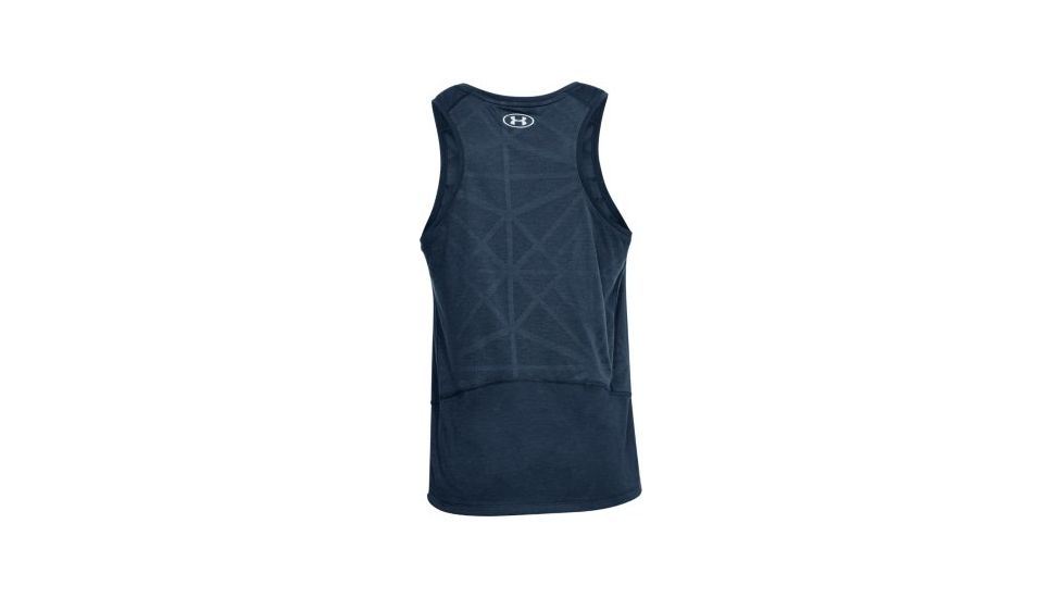 Under Armour Swyft Singlet Tank  - Men's, Academy/Steel/Reflective, 2XL, 1318416-408-XXL
