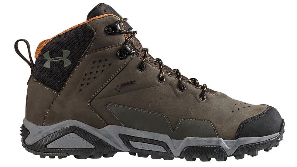 Under Armour Tabor Ridge Leather GTX Hiking Boot - Men's-Green/Graphite-Medium-10.5