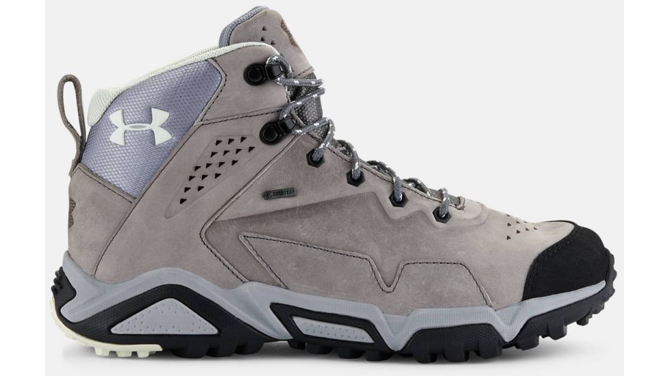 Under Armour Tabor Ridge Leather Hiking Boot - Women's-Steel/Graphite/Mint-Medium-11