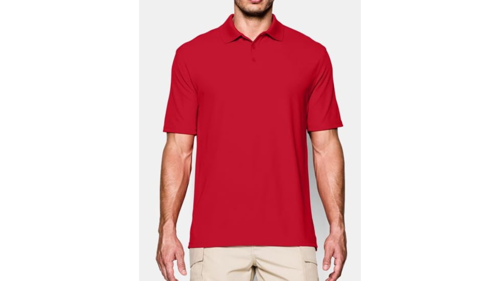 Under Armour Tactical Range Polo, Red, Small 1005492-600-SM