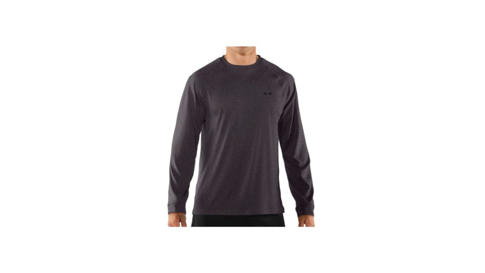 Under Armour Tech Long Sleeve Tee - Men's-Carbon Heather-Medium