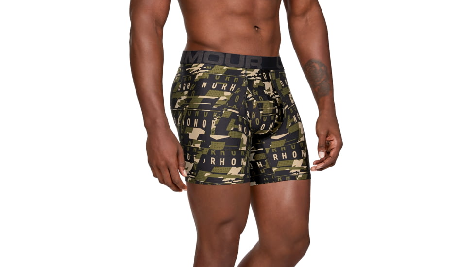 Under Armour UA Boxerjock Printed - 2-Pack - Men's, Small, Barley, 1327416233SM