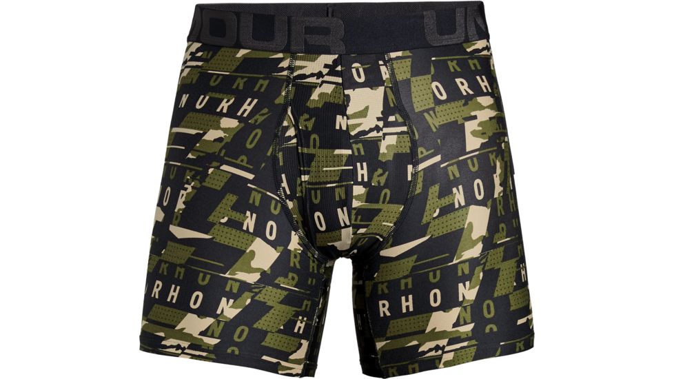 Under Armour UA Boxerjock Printed - 2-Pack - Men's, Small, Barley, 1327416233SM