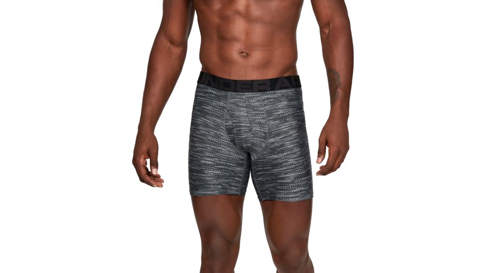 Under Armour UA Boxerjock Printed - 2-Pack - Men's, 2XL, Dark Maroon, 13274166002X