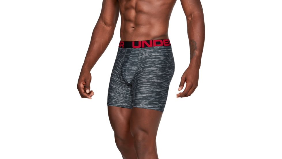 Under Armour UA Boxerjock Printed - 2-Pack - Men's, Extra Large, Pitch Gray, 13274160353XL