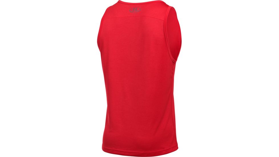 Under Armour Tech Tank - Men's, Red/Graphite, Extra Large, 1242793-603-XL