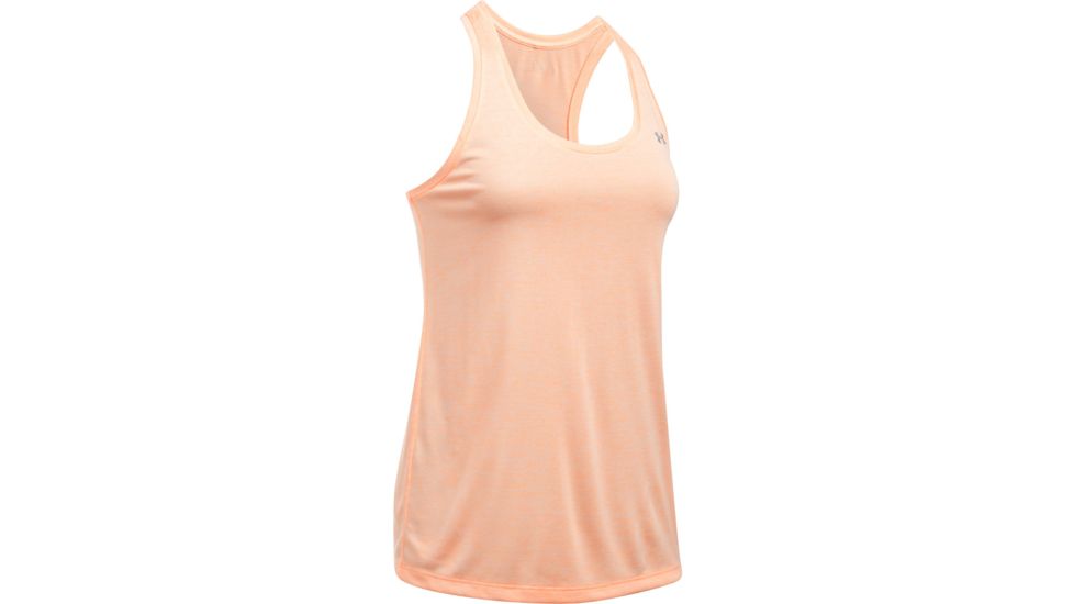 Under Armour Tech Tank - Twist - Women's-Playful Peach/Metallic Silver-X-Large