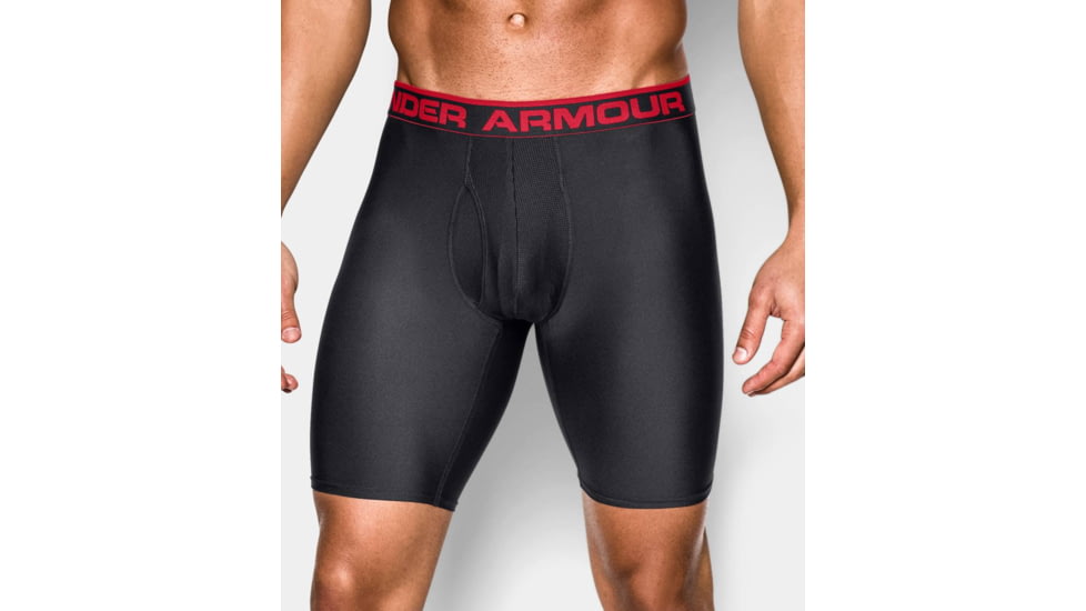 Under Armour The Original Boxerjock - Men's-Black/Red-9 in-Medium