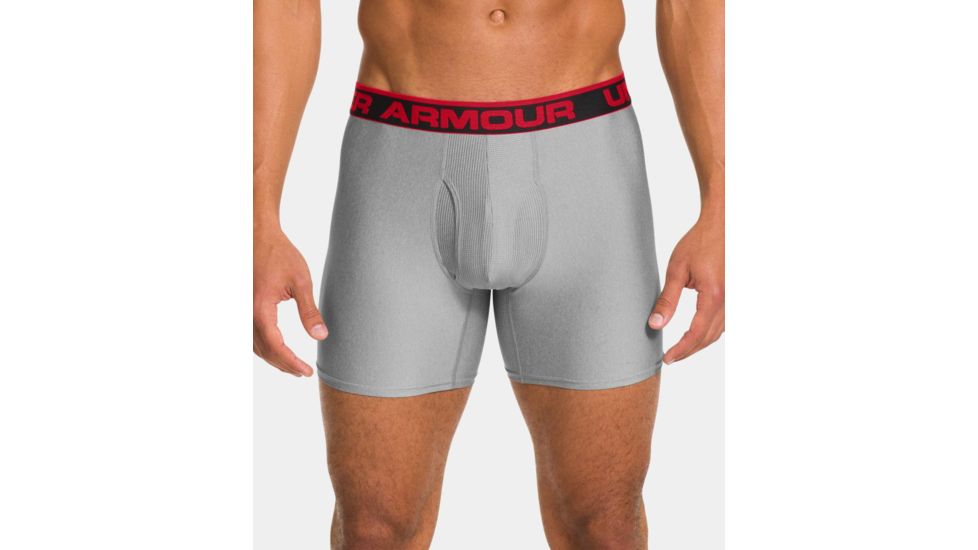 Under Armour The Original Boxerjock - Men's-True Gray Heather-6 in-X-Small