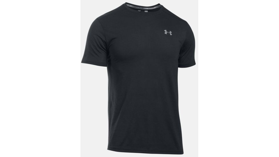 Under Armour Threadborne Streaker Short Sleeve T-Shirt - Men's-Black/Reflective-Small