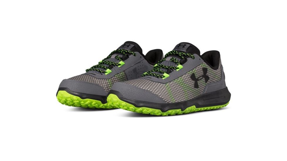 Under Armour Toccoa Running Shoe, Graphite/Hyper Green/Black, 10.5 US 1297449-103-10.5