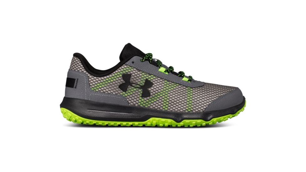 Under Armour Toccoa Running Shoe, Graphite/Hyper Green/Black, 10.5 US 1297449-103-10.5