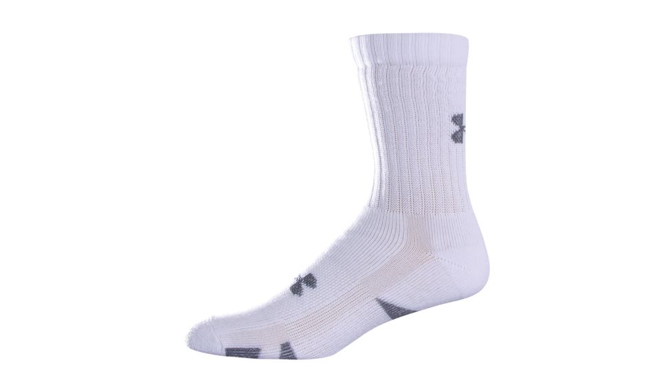 Under Armour Ua 3943 Md Wht 9 11 Ua 4 Pack Crew White