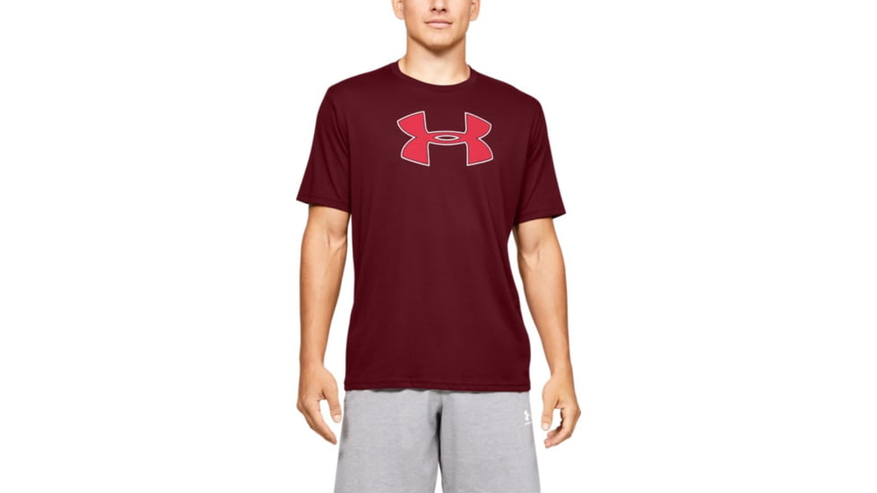 Under Armour UA Big Logo T-Shirt - Mens, Extra Large, Cordova, 1329583615XL