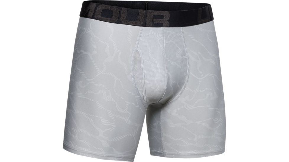 Under Armour UA Boxerjock Printed - 2-Pack - Mens, 2XL, Ultra Orange, 13274160112X
