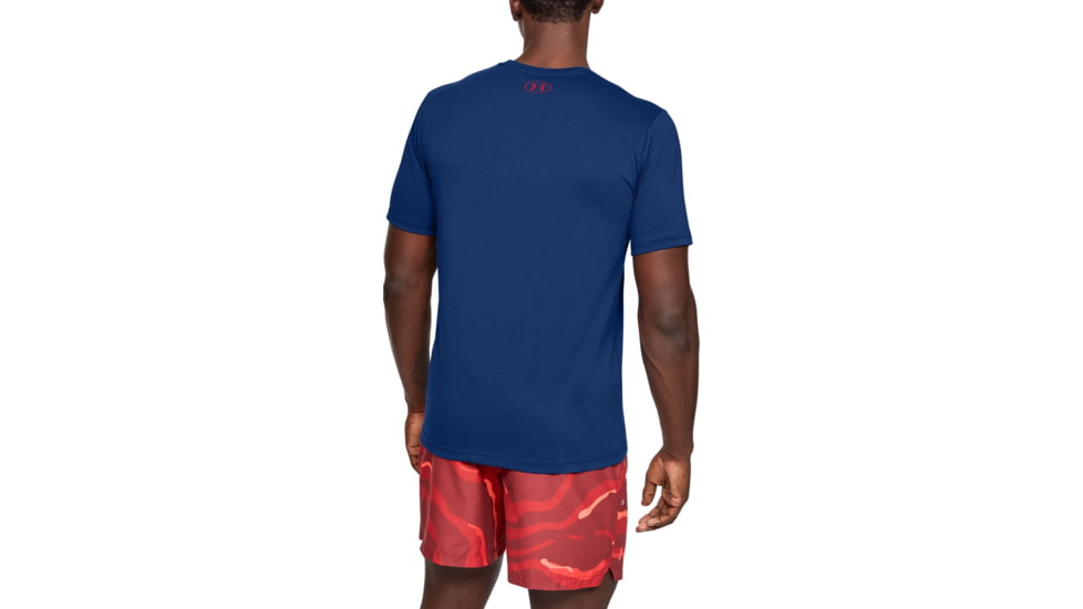 Under Armour UA Fish Hook Logo T-Shirt - Men's, Extra Large, American Blue, 1331197449XL