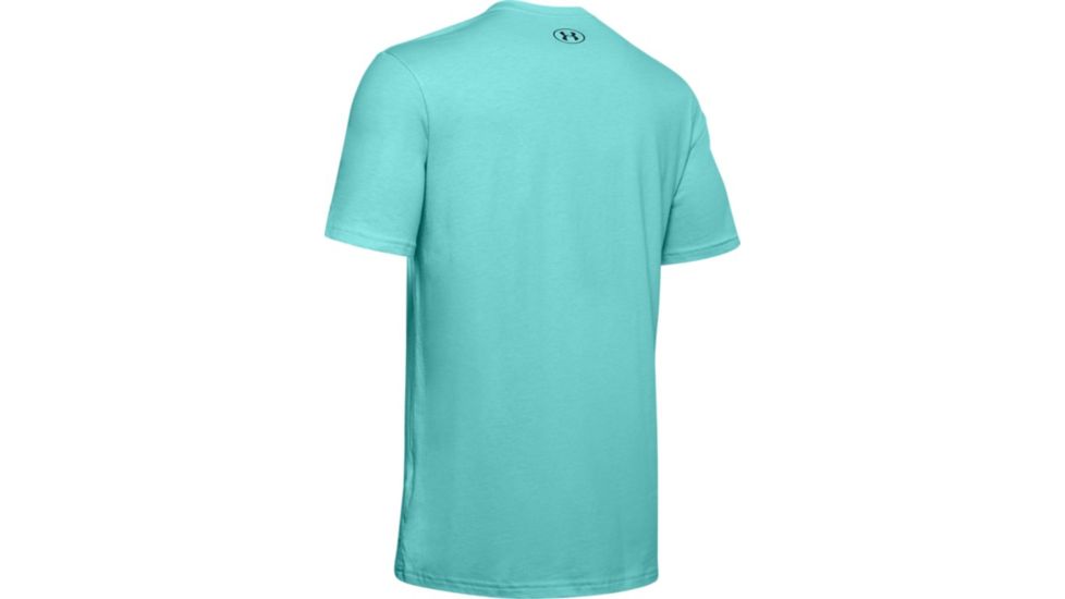 Under Armour UA Fish Logo T-Shirt - Mens, Extra Large, Radial Turquoise, 1331201482XL