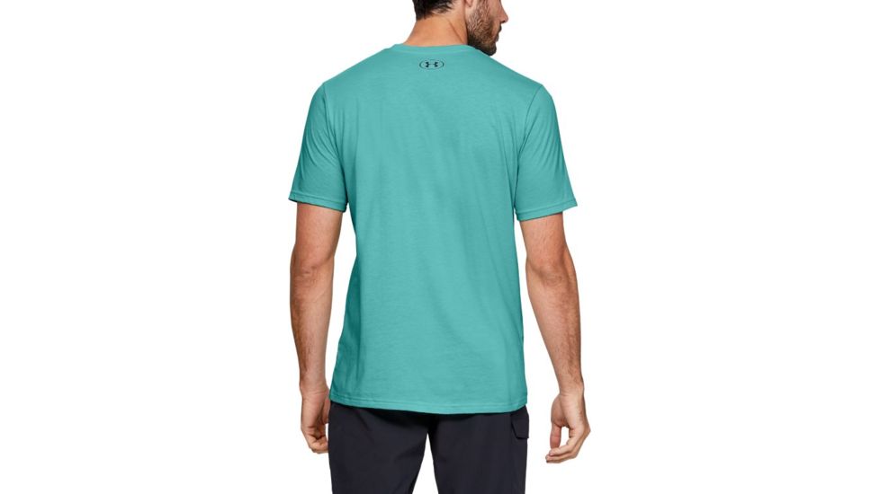 Under Armour UA Fish Logo T-Shirt - Mens, Extra Large, Radial Turquoise, 1331201482XL