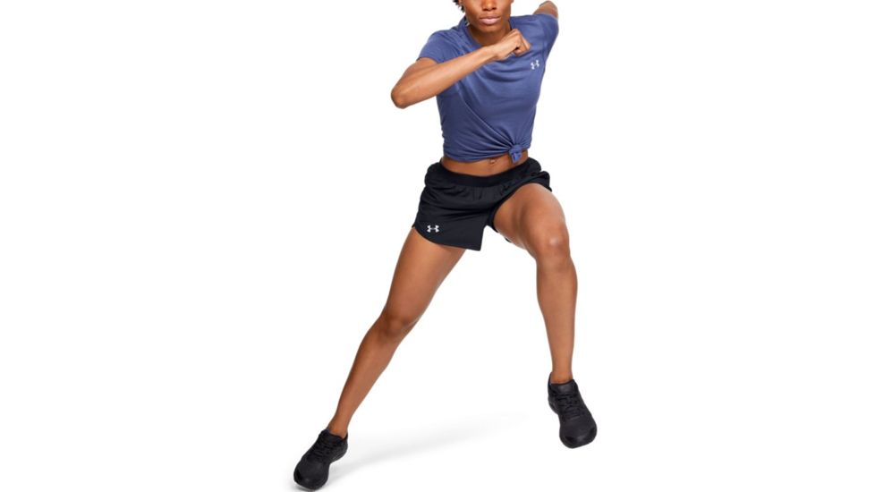 Under Armour UA Fly-By 2.0 Running Shorts - Women's, Small, 3.5 in Inseam, Black, 1350196001SM