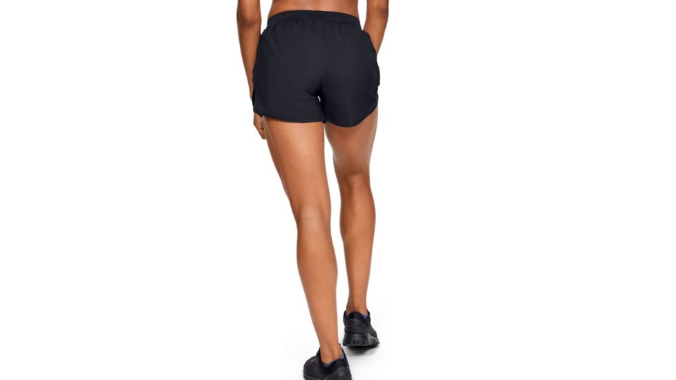 Under Armour UA Fly-By 2.0 Running Shorts - Women's, Small, 3.5 in Inseam, Black, 1350196001SM