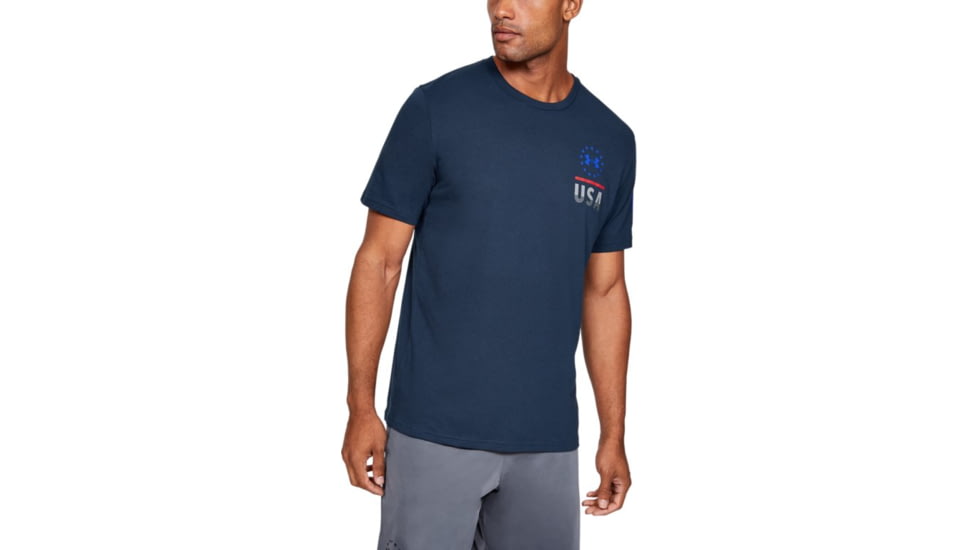 Under Armour UA Freedom Fierce Competitor T-Shirt - Mens, 2XL, ACADEMY, 13521494082X
