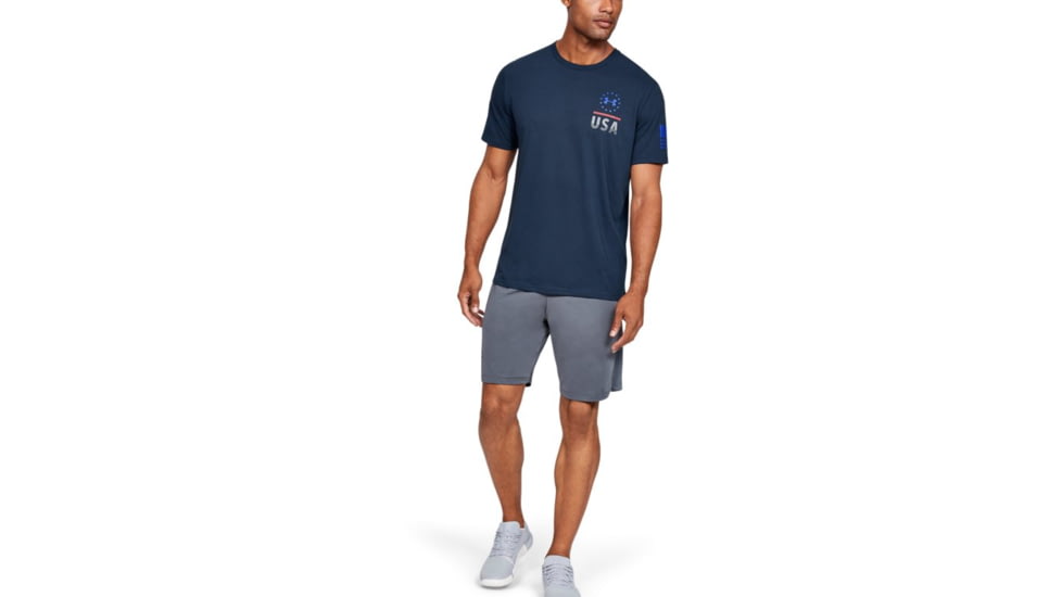 Under Armour UA Freedom Fierce Competitor T-Shirt - Mens, 2XL, ACADEMY, 13521494082X