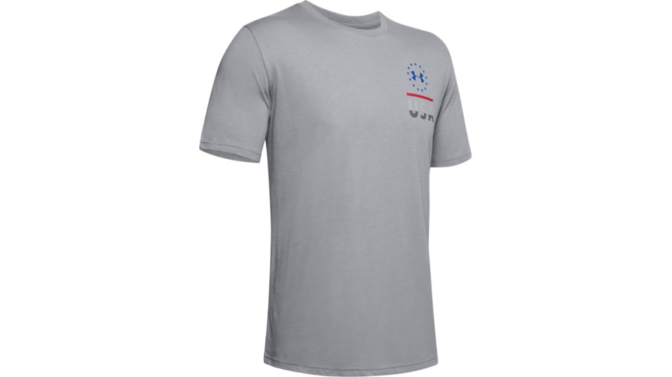 Under Armour UA Freedom Fierce Competitor T-Shirt - Mens, 2XL, Steel, 13521490352X