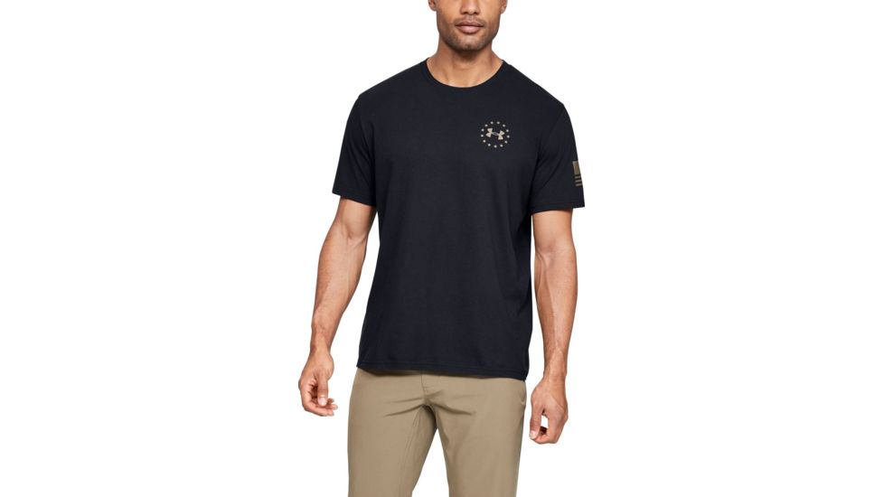 Under Armour UA Freedom Flag Camo T-Shirt - Men's, Large, Black, 1343564001LG