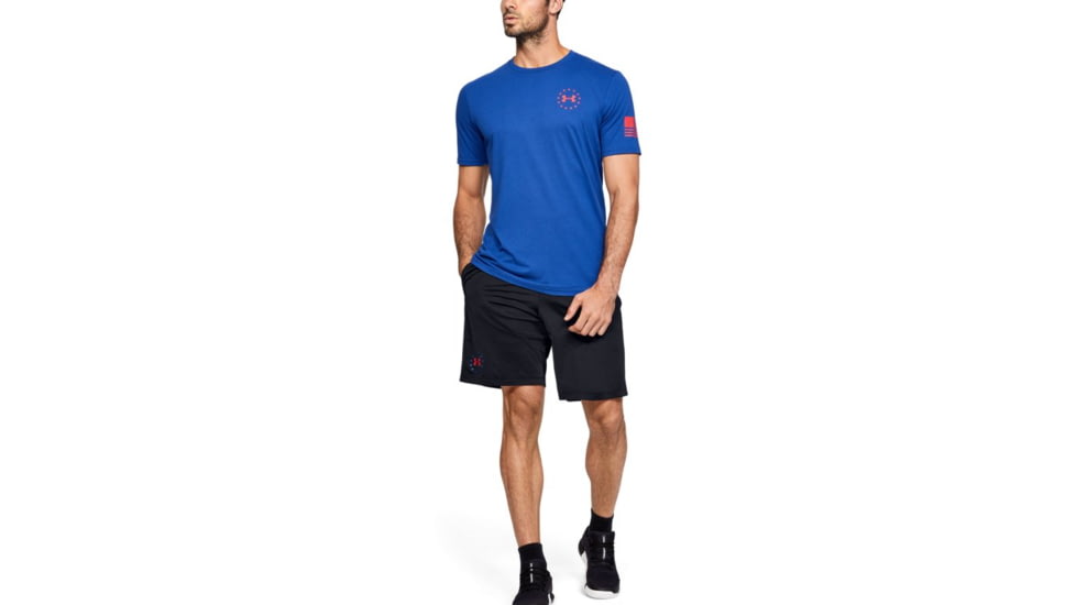 Under Armour UA Freedom MK-1 Shorts - Mens, Medium, Black/White, 1355562002MD