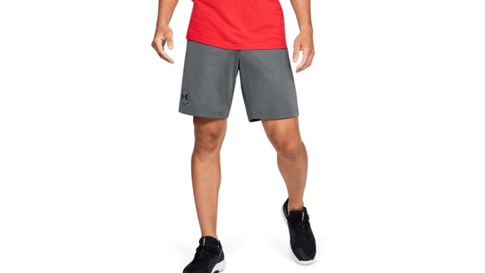 Under Armour UA Freedom MK-1 Shorts - Mens, Extra Large, Pitch Gray, 1355562012XL