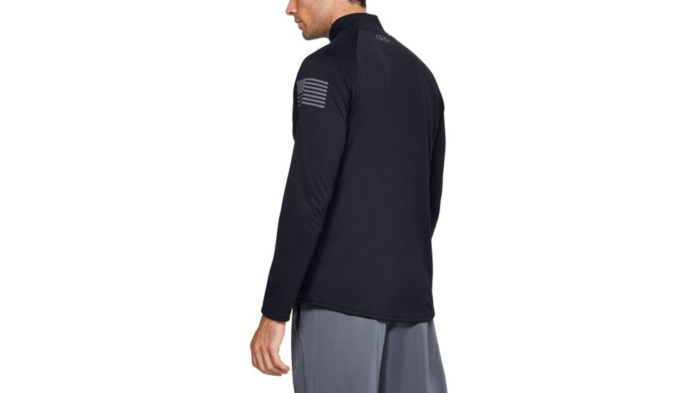 Under Armour UA Freedom Tech 2.0 1/2 Zip - Mens, 2XL, Black, 13555610012X