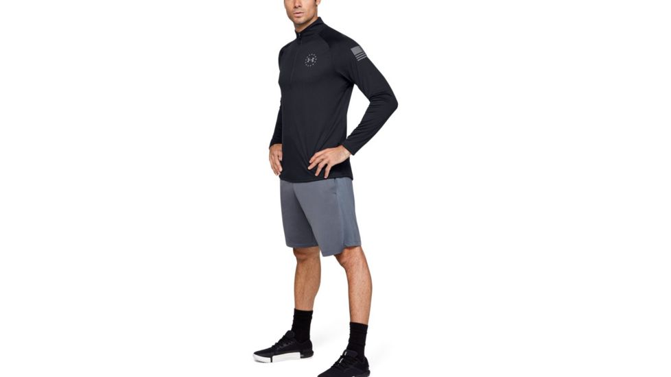 Under Armour UA Freedom Tech 2.0 1/2 Zip - Mens, 2XL, Black, 13555610012X