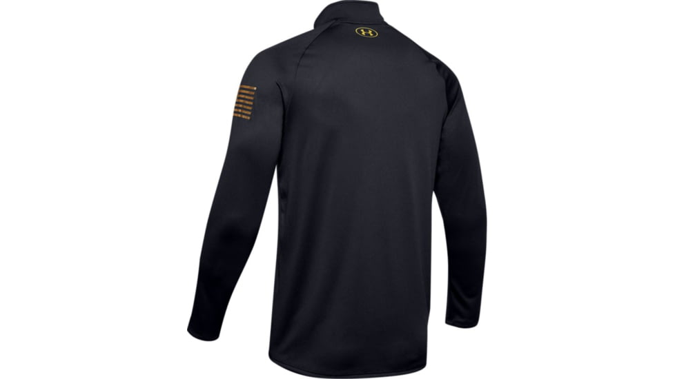 Under Armour UA Freedom Tech 2.0 1/2 Zip - Mens, Extra Large, Black/Gold, 1355561002XL