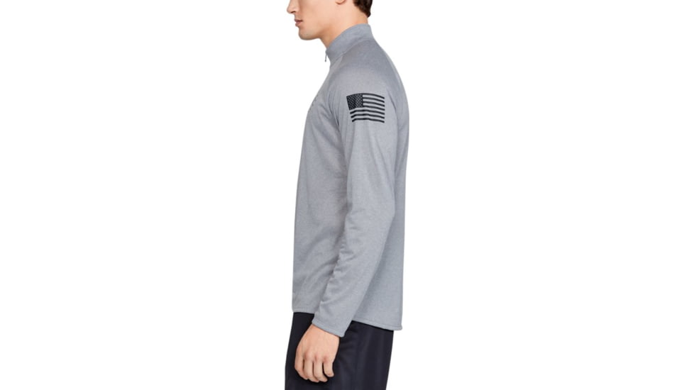 Under Armour UA Freedom Tech 2.0 1/2 Zip - Mens, Medium, Steel Light Heather, 1355561035MD
