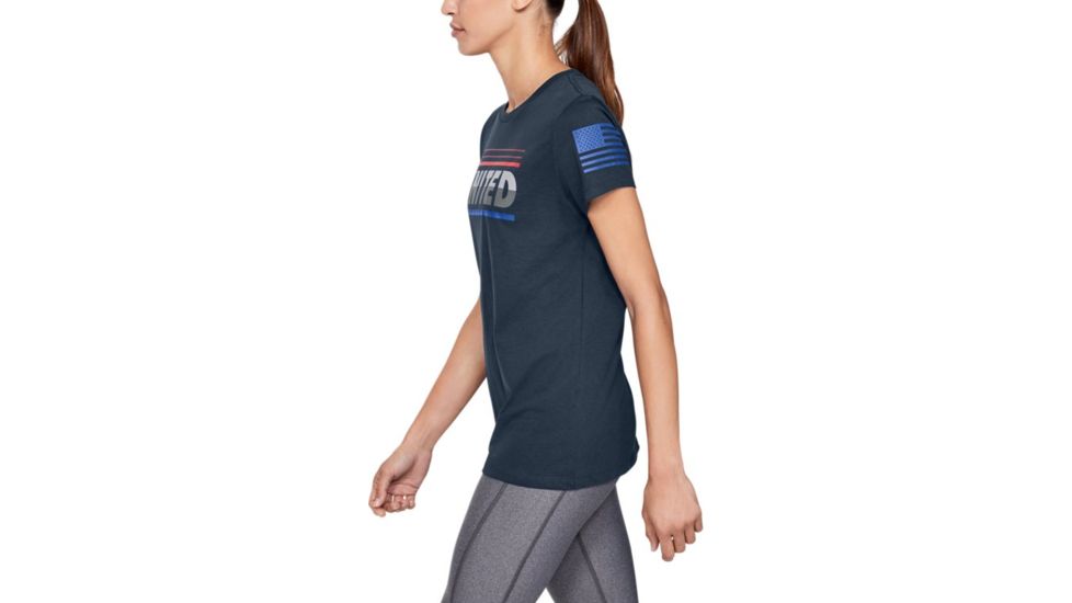 Under Armour UA Freedom United T-Shirt - Womens, 2XL, ACADEMY, 13521454082X