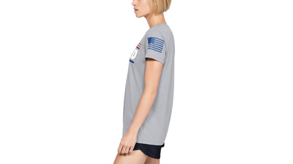 Under Armour UA Freedom United T-Shirt - Womens, 2XL, Steel, 13521450362X