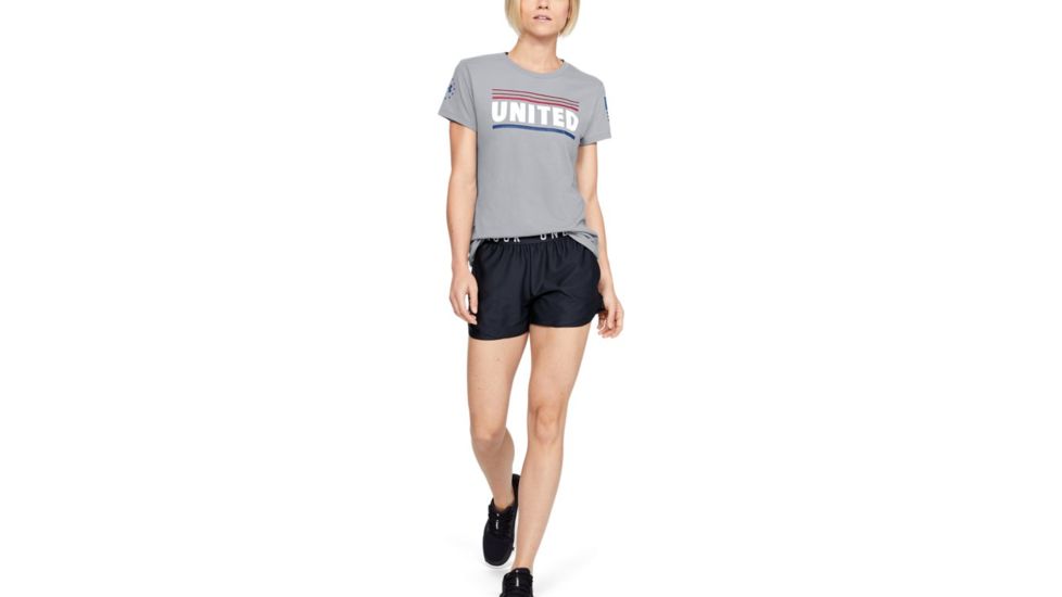 Under Armour UA Freedom United T-Shirt - Womens, 2XL, Steel, 13521450362X