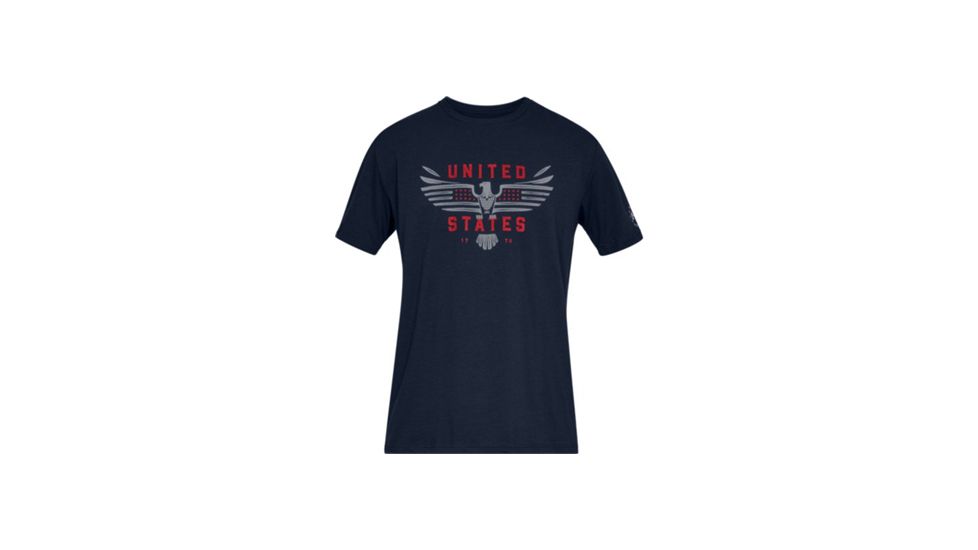 Under Armour Ua Freedom Us Eagle T-shirt, Academy - 1316682408XXL