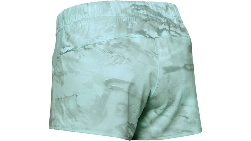 Under Armour UA Fusion Printed Shorts - Womens, Large, Aqua Float, 1347362791LG