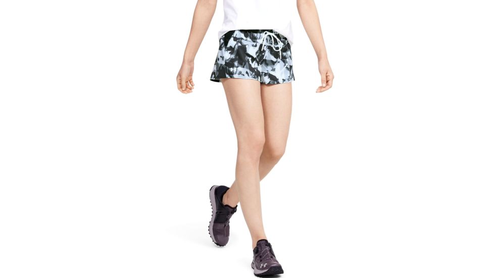 Under Armour UA Fusion Printed Shorts - Women's, Large, Black, 1347362001LG