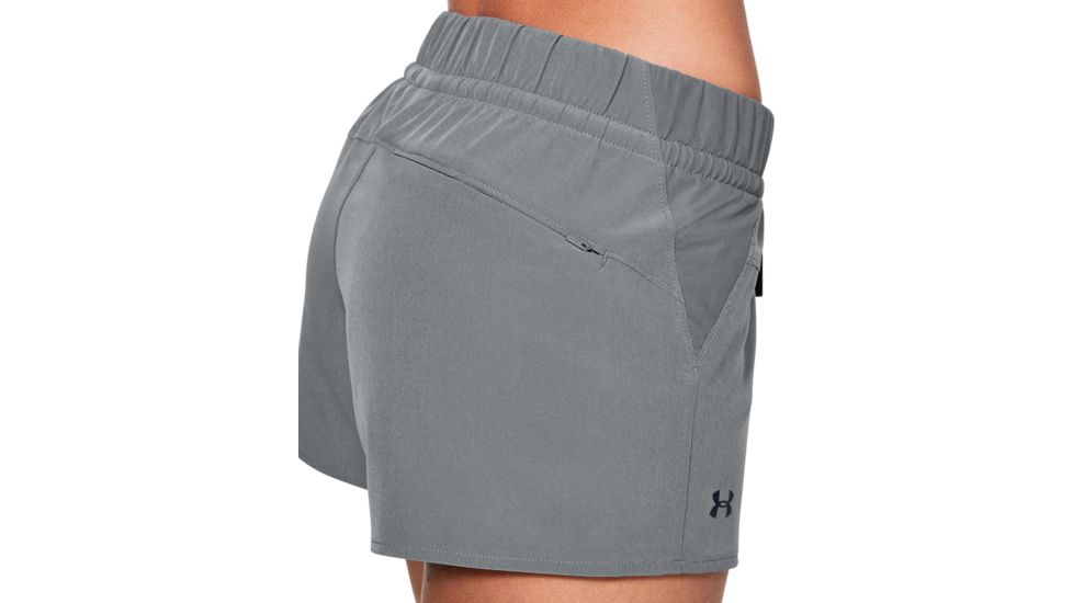 Under Armour UA Fusion Printed Shorts - Women's, Large, Pitch Gray, 1347362013LG