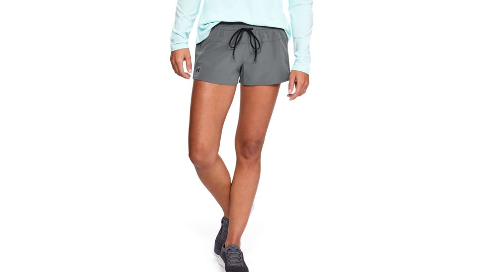 Under Armour UA Fusion Printed Shorts - Women's, Large, Pitch Gray, 1347362013LG
